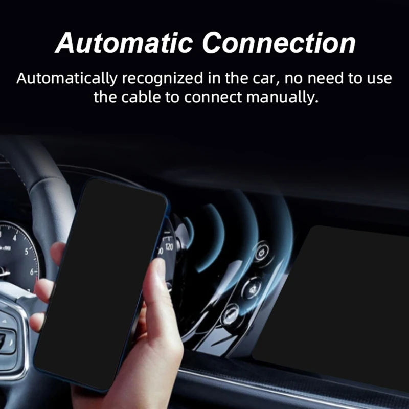 AT51-Wireless Carplay 2 в 1 Box Plug and Play Модный портативный Carplay Android Auto AI 5 ГГц Wi-Fi 5 Скорость передачи