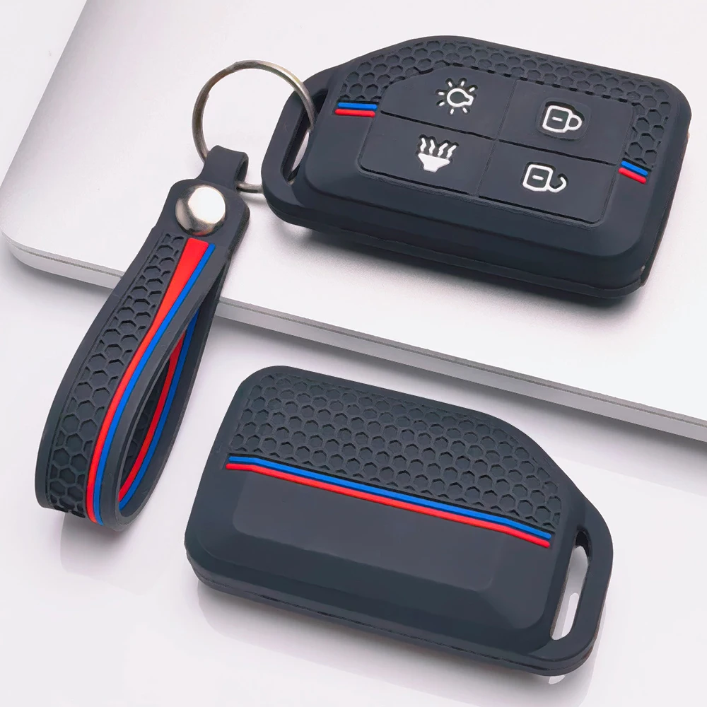 Sport Flip Remote Key Cover with Strap for Volvo New FM FH Truck FH16 Tractor Van Heavy Truck Folding Durable Car Key Accessory