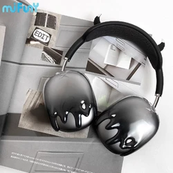 Mifuny Airpods Max Case Cover Black Water Drop Headphone Case Decorative Accessories 3D Printing Resin Protective Case Y2K Gifts