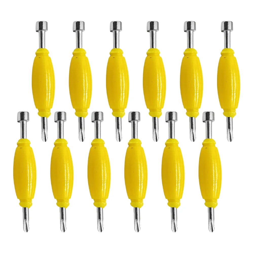 12 Pcs Skateboard Screwdriver Tiny Fingertip Tool Screwdrivers Dual Multifunction