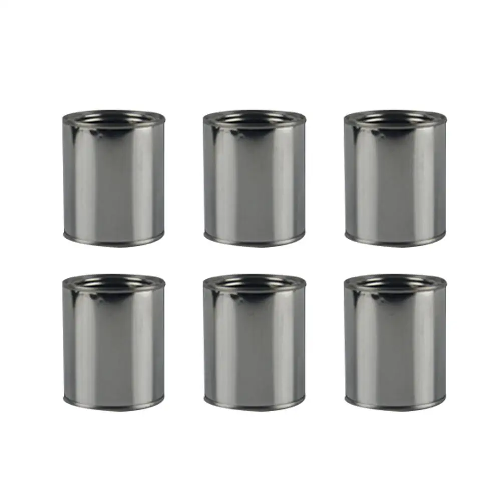 

6pcs Galvanized Can Paint Container Ink Can Storage Jars Tin Containers for Ink Bucket Lid Watercolor Supplies