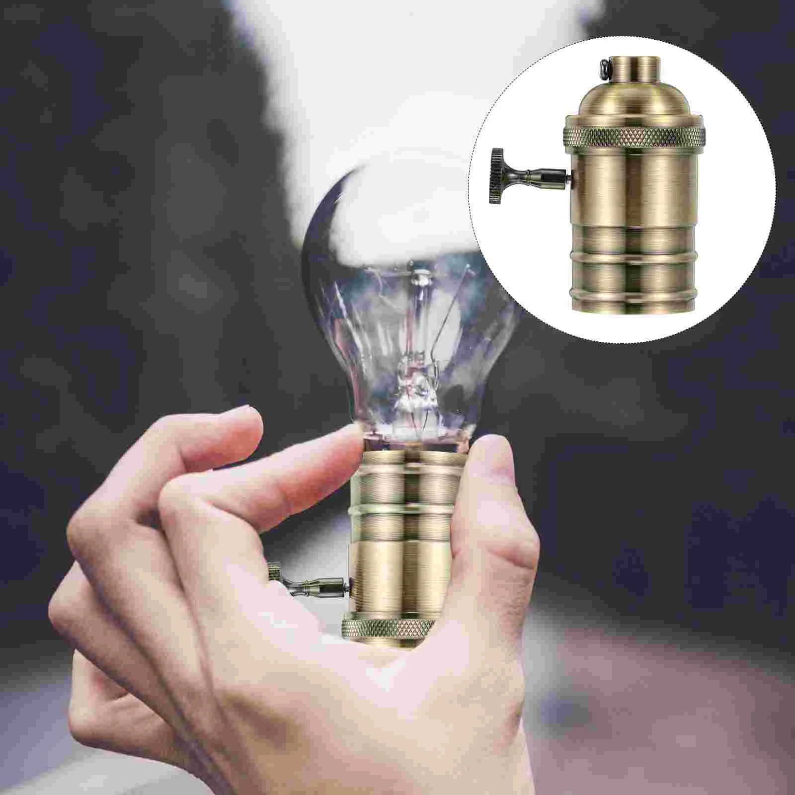 

Socket Retro Lamp Holder Die Casting Light Sockets Lamps Pendant Holders Durable Green Hanging Heat Resistant