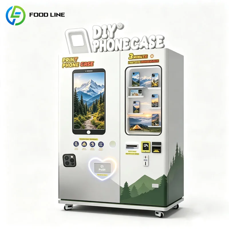 Custom Phone Case Vending Kiosk DIY Case Making Machine Smart Retail Equipment Solution Customized
