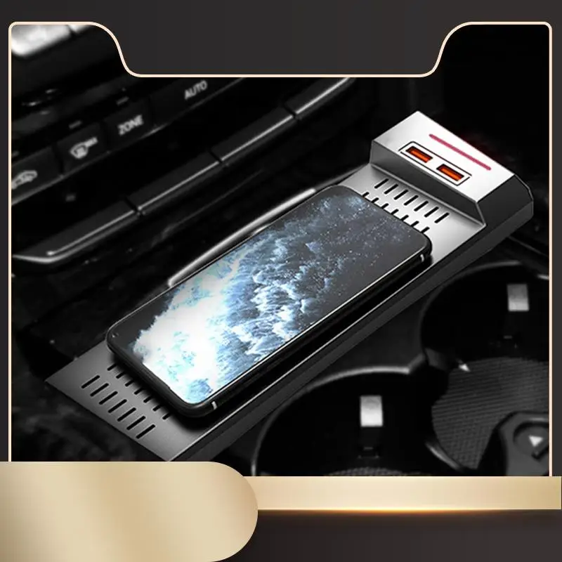 

Автомобильная беспроводная зарядная плата 15 Вт для беспроводного зарядного устройства Qi, быстрое зарядное устройство, зарядная пластина для Mercedes Benz W212 E Class 10-15