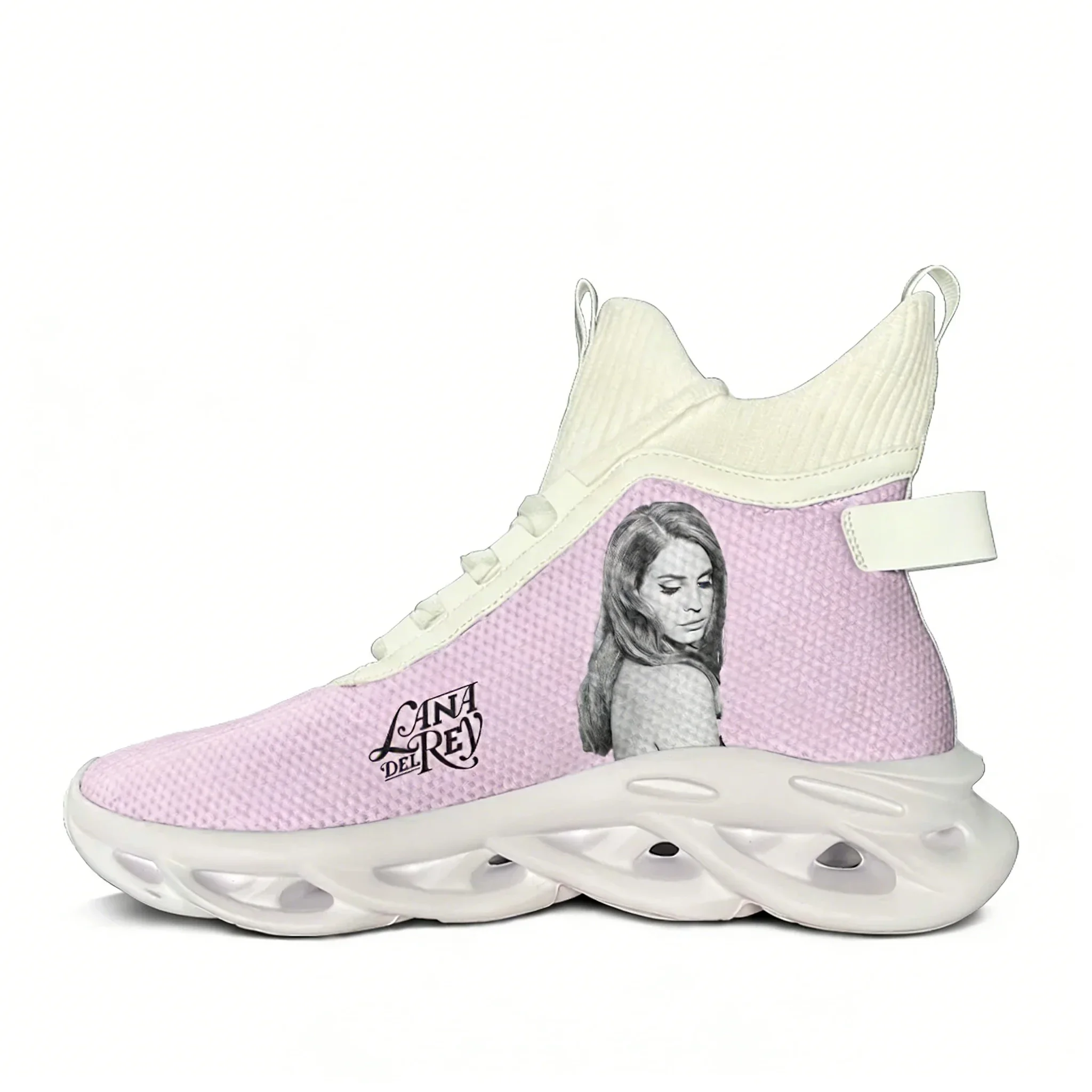 

Lana Del Rey Singer High Top Running Shoes Mens Womens Casual Sneaker Mesh Footwear Custom Soft Elastic Durable Sole Shoe White