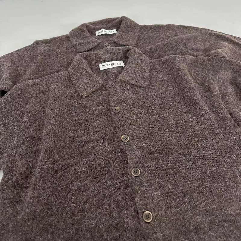 High Street Our Legacy Uomo Comodo maglione maschile Maglioni casual Uomo Moda Cardigan Abbigliamento da uomo