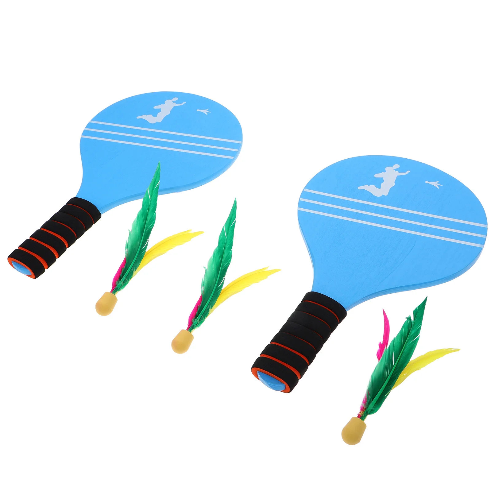 1 Zestaw Rakietek dla Dzieci Zawiera Lekkie Rakietki do Badmintona Lotki do Badmintona do Zabawy w Domu, na Podwórku, przy Basenie, Aktywna Zabawa i Ćwiczenia