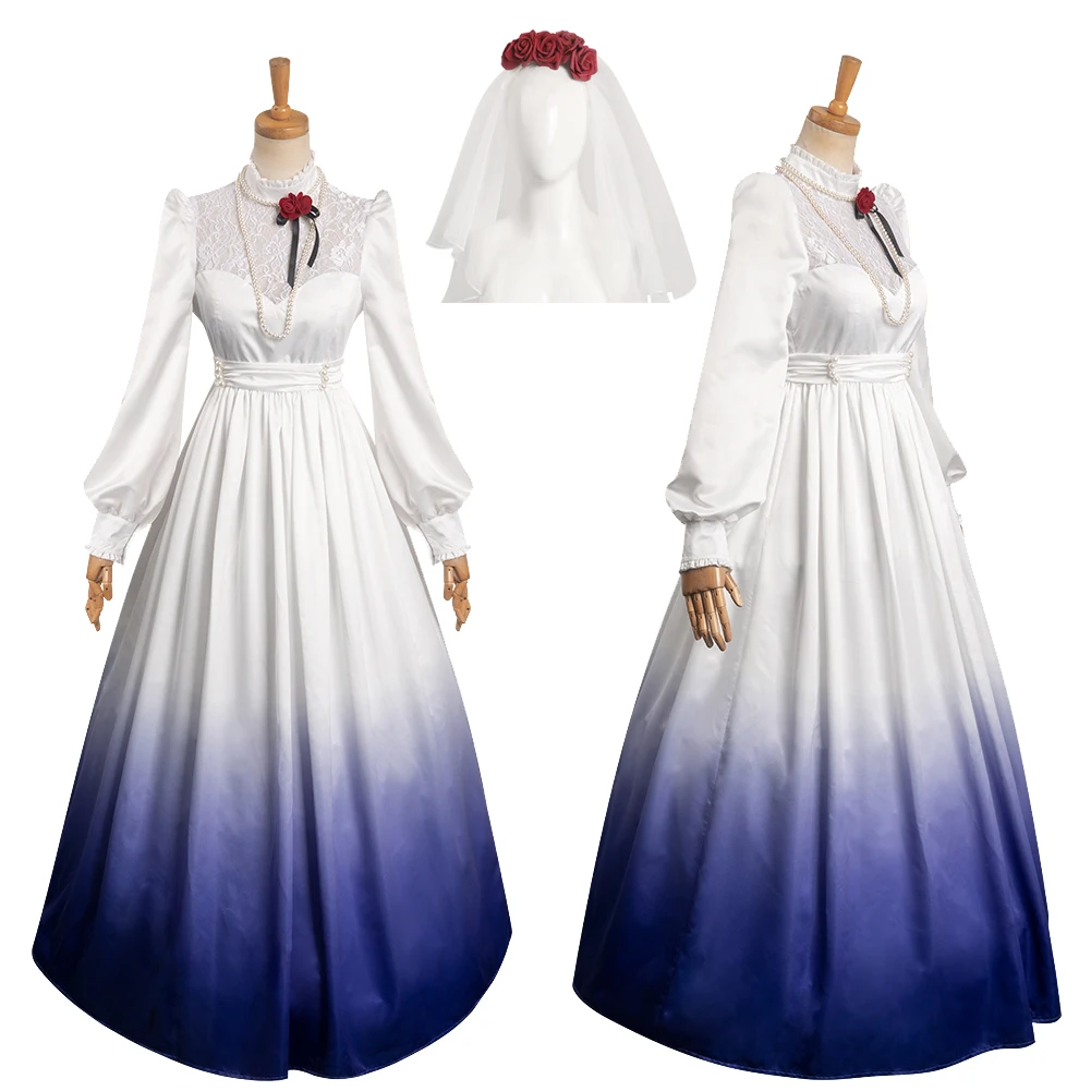 

Ghost Bride Constance Hatchaway Cosplay Veil Dress Costume Outfits Halloween Carnival Party Disguise Suit For Female Women Adult