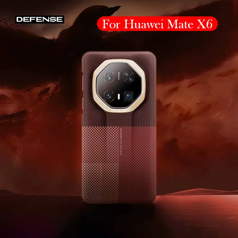 

DEFENSE Kevlar Magnetic Case For Huawei Mate X6 Carbon Fibre Back Cover Case for HUAWEI MATE X6