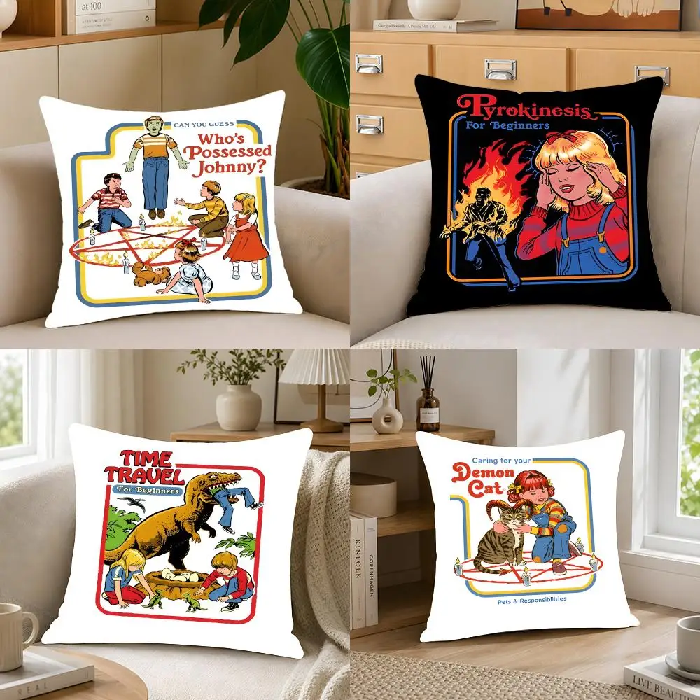 Artist Art Steven Rhodes Cushion Cover Crystal velvet sofa Aesthetic room decor Car seat back cushion