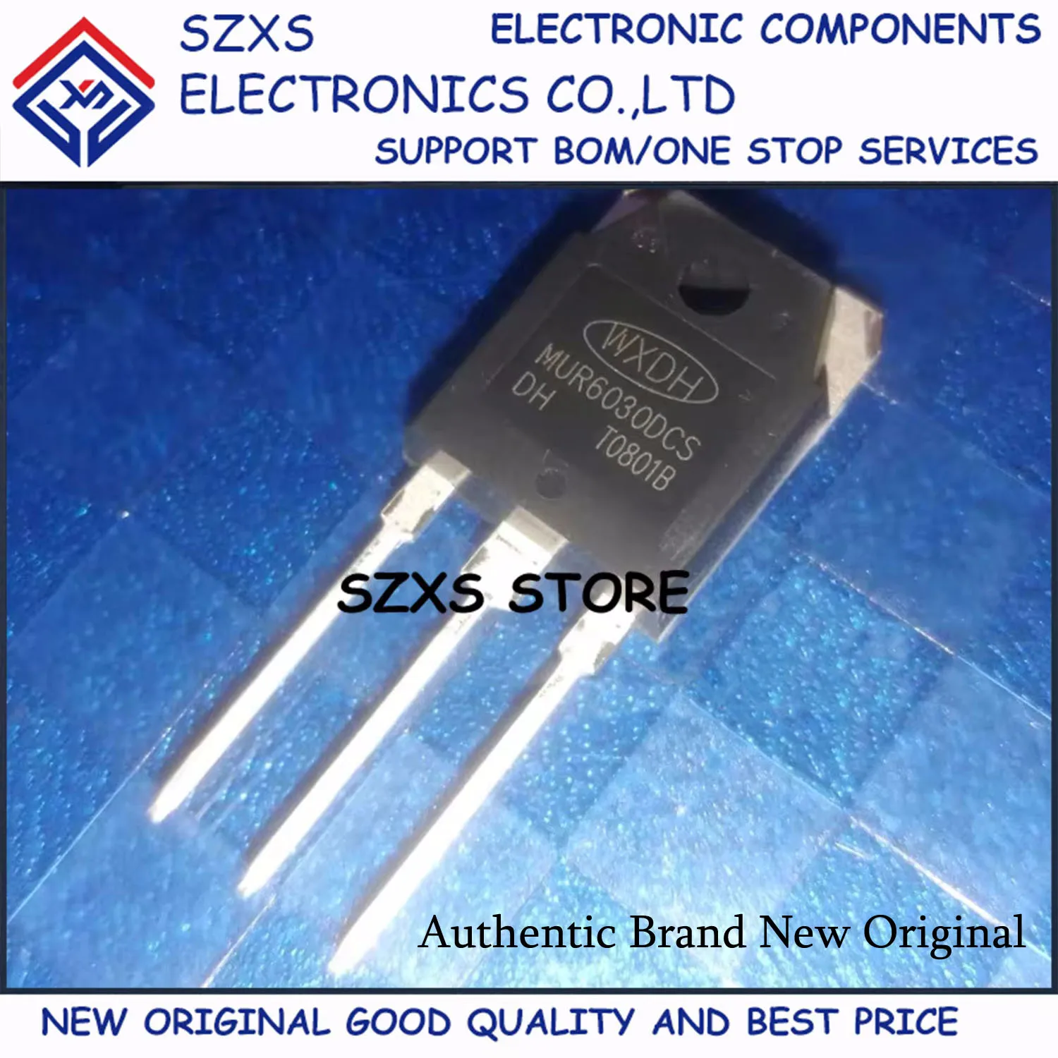 New Original 10Pcs MUR6030DCS MUR6030DCT TO-3P 300V 60A Fast Recovery Diode In Stock Electronic Components Good Quality