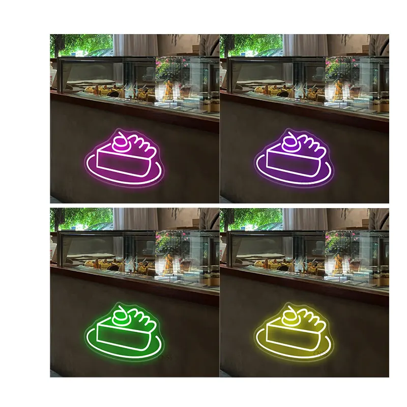 

Fast Foods Neon Sign LED Night Light Food Wall Decor Shop Restaurant Cake Neon sign light
