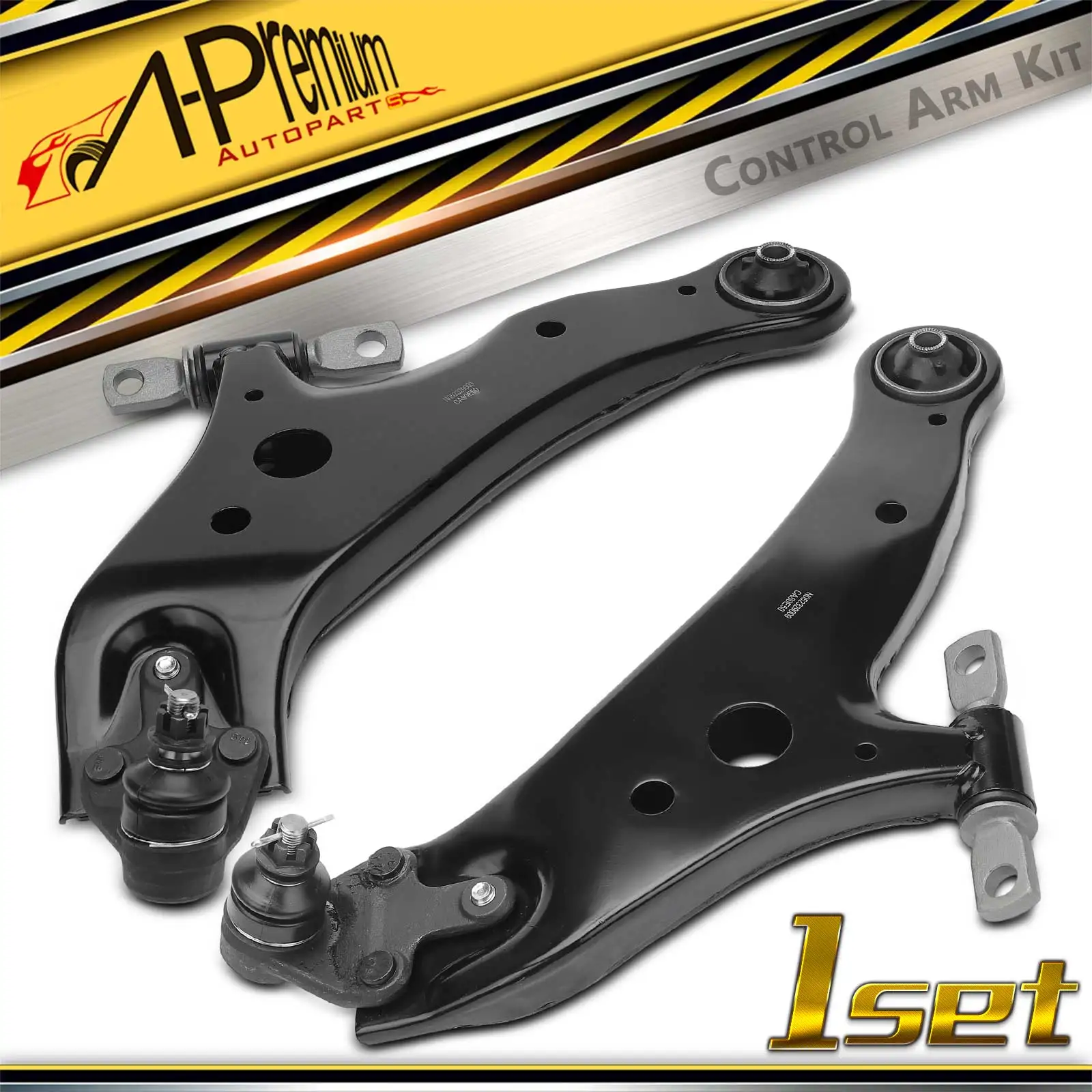 A-Premium 2x Front Lower Control Arm & Ball Joint Assembly for Toyota Highlander 08-19 Venza 09-15 Lexus RX350 RX450h 10-22