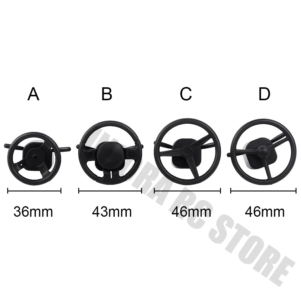 1PCS Plastic Steering Wheel for 1/10 RC Crawler Car Axial WRAITH SCX10 D90 D110 TRX4