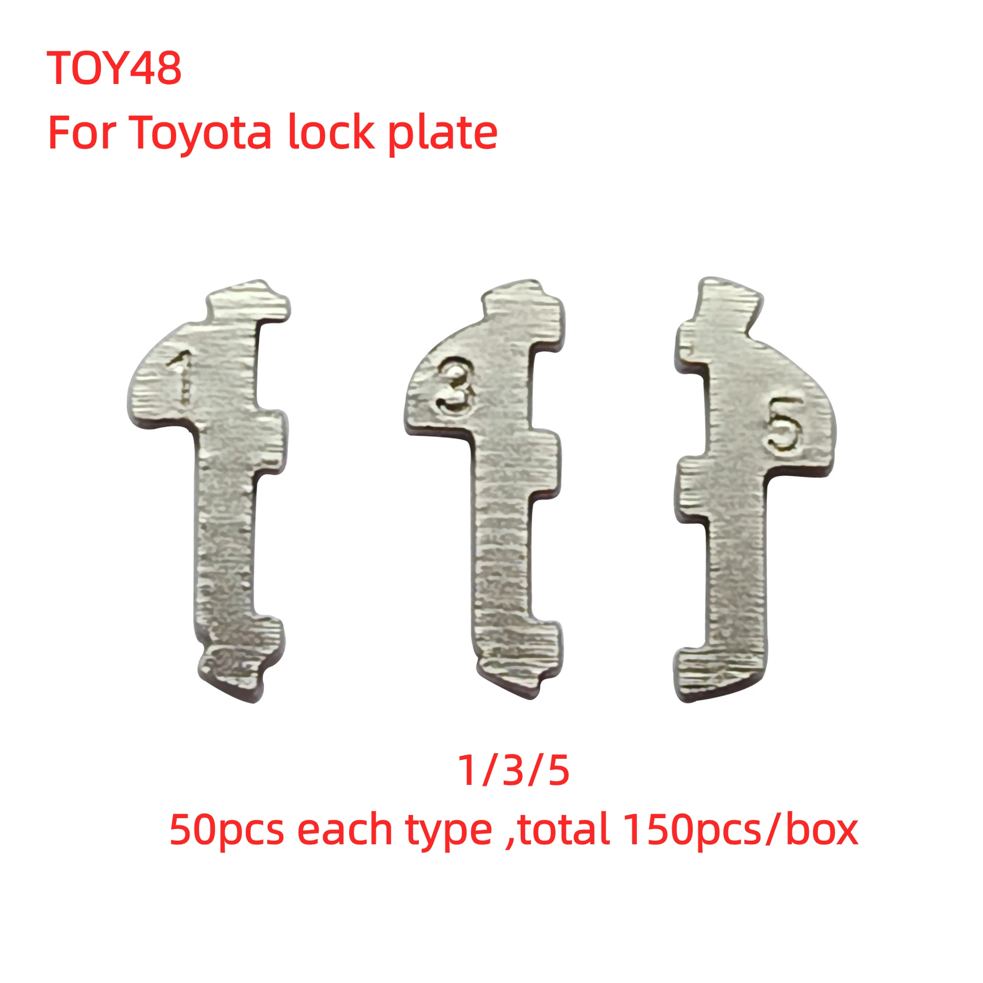 150PCS TOY48 Car Key Lock Wafer Plate Reed for Toyota Camry Repair Accessories Kits