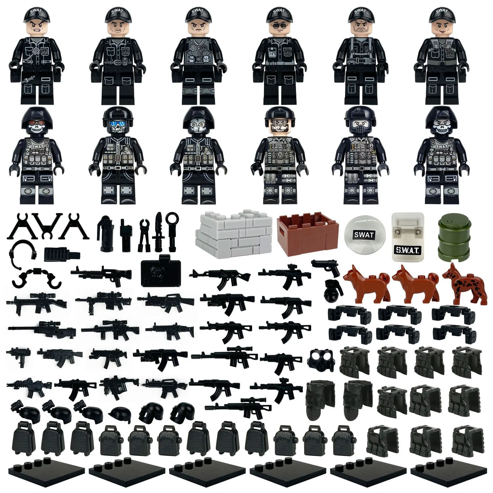 

Building block dolls, enjoy the fun in the fight! Children and adults creative assembled toy gifts collection ornaments gifts