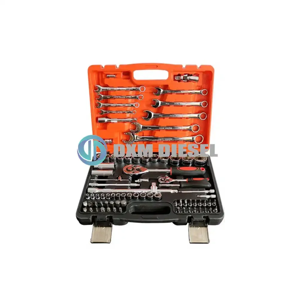 82Pcs Kit Auto Reparatie Sockets Set Hand Tool Sets Combinatie Dopsleutel Set Met Plastic Gereedschapskist