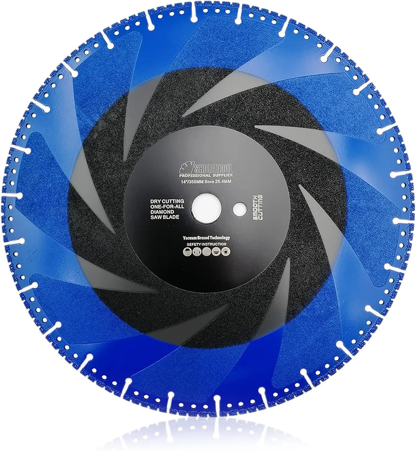 

14-Inch Diamond Cutting Blade for Metal, Rebar, Stainless Steel - All-Purpose Cut-Off Wheel