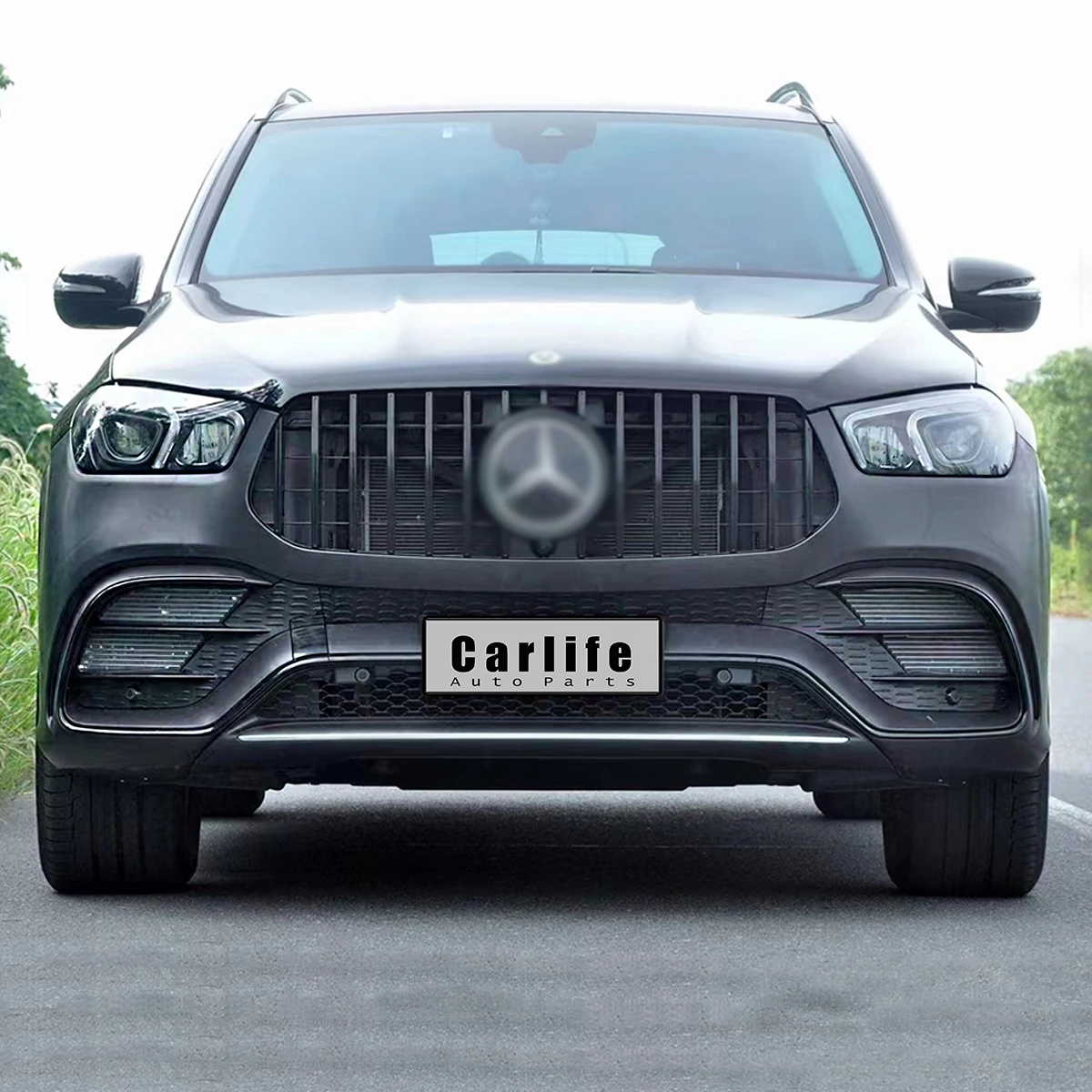 New design bumpers grille bodykit for Mercedes Benz GLE class W167 2020+ facelift to GLE63 AMG.