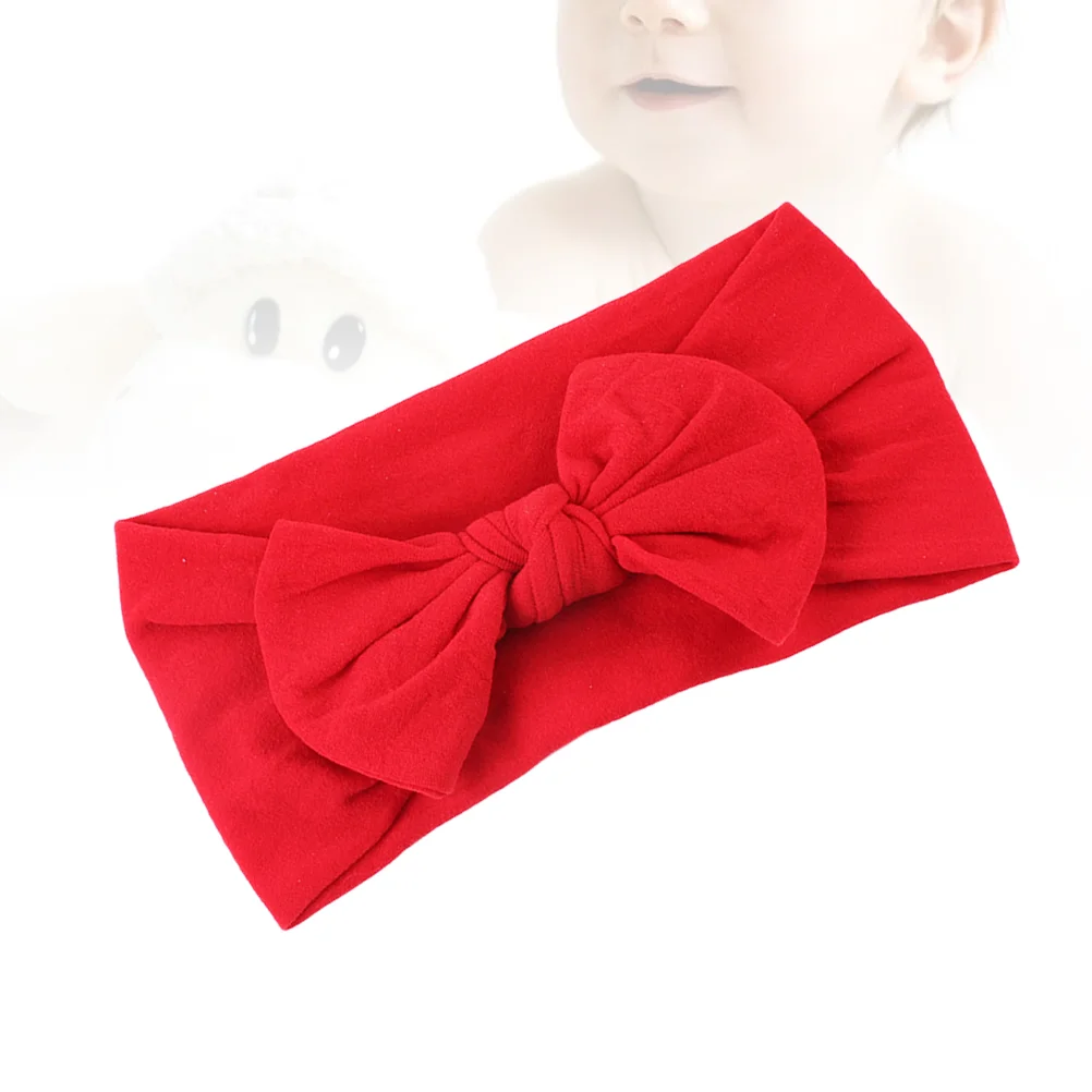 

Hair Accessories for Girls Infant Headbands Elastic Elasticity Newborn Red Baby