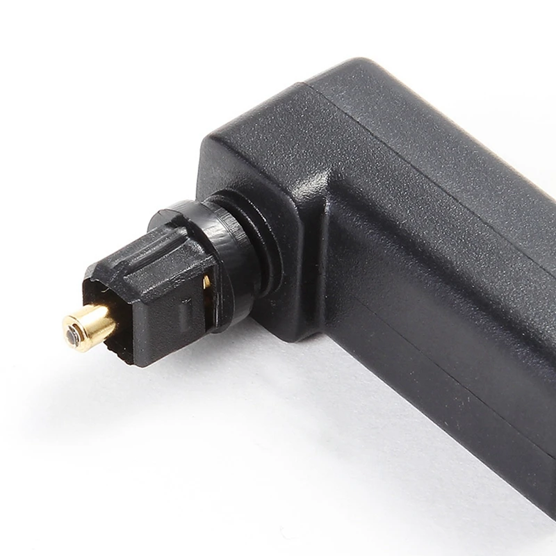 

Top-Rated 1Pcs Toslink 90 Degree Optical Audio Cable Adapter Male to Female
