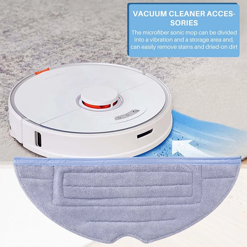 12 Pcs Mop Cloth for Xiaomi Roborock S7 S7+ S7 MaxV S7 MaxV Plus S7 MaxV Ultra Q7 Max+ Series Robot Vacuum Cleaner Parts