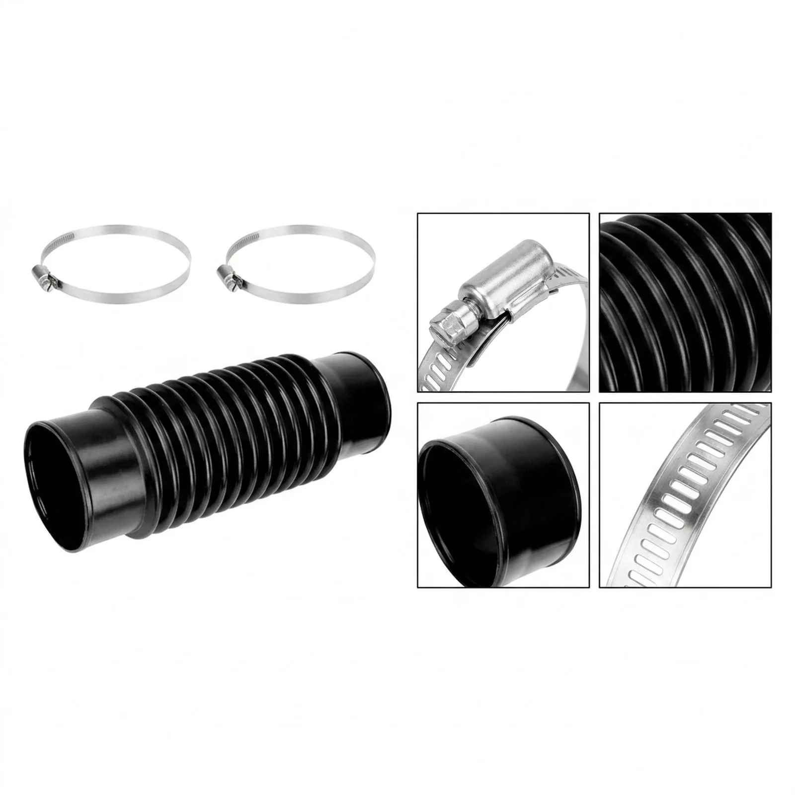 Airflow Hose Blower Tube Kit Yard Work Black Compatible With Leaf Blowers User-friendly Long-lasting Performance