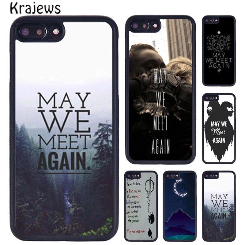 Krajews May We Meet Agian The 100 Phone Case For iPhone 16 15 14 X XR XS 11 12 mini 13 Pro MAX Plus cover shell coque