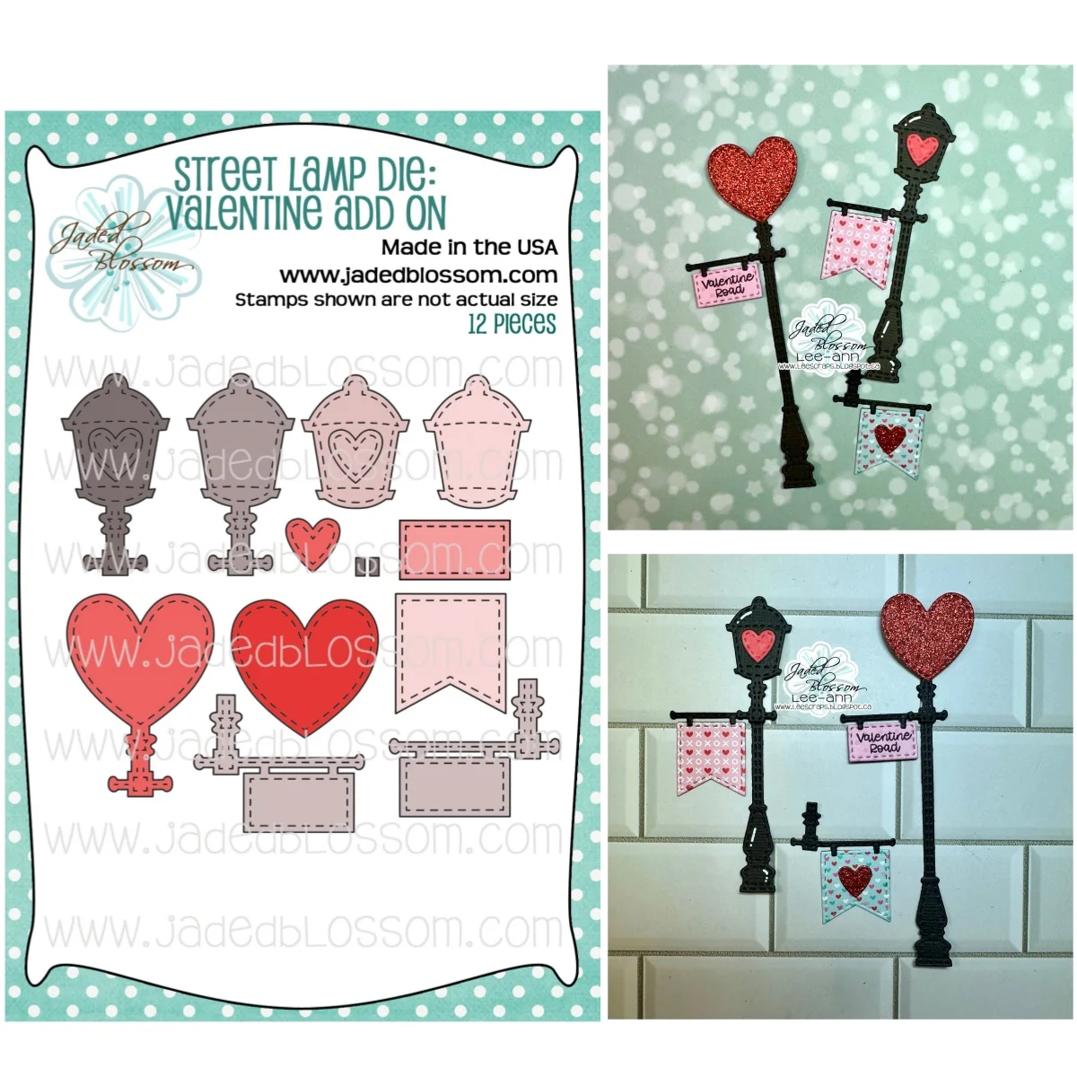 

2025 Valentine Street Lamp Metal Cutting Dies DIY Scrapbook Handcraft Paper Gift Card Album Craft Template Supplies Decoration