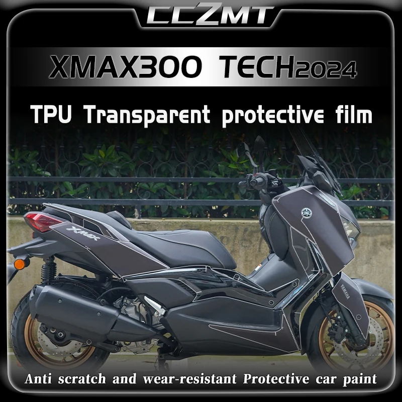 

For Yamaha XMAX300 TECH 2024 Invisible Car Clothing Transparent Protection Film Sticker Modification Accessories