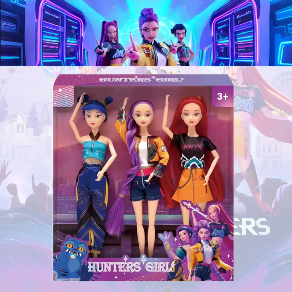 2025 30 سنتيمتر K-Pop شيطان الصيادين دمية لعبة من الفينيل استعادة عالية شخصية أنيمي NEWRumi ميرا زوي عيد ميلاد مفاجأة هدية للفتيات #1