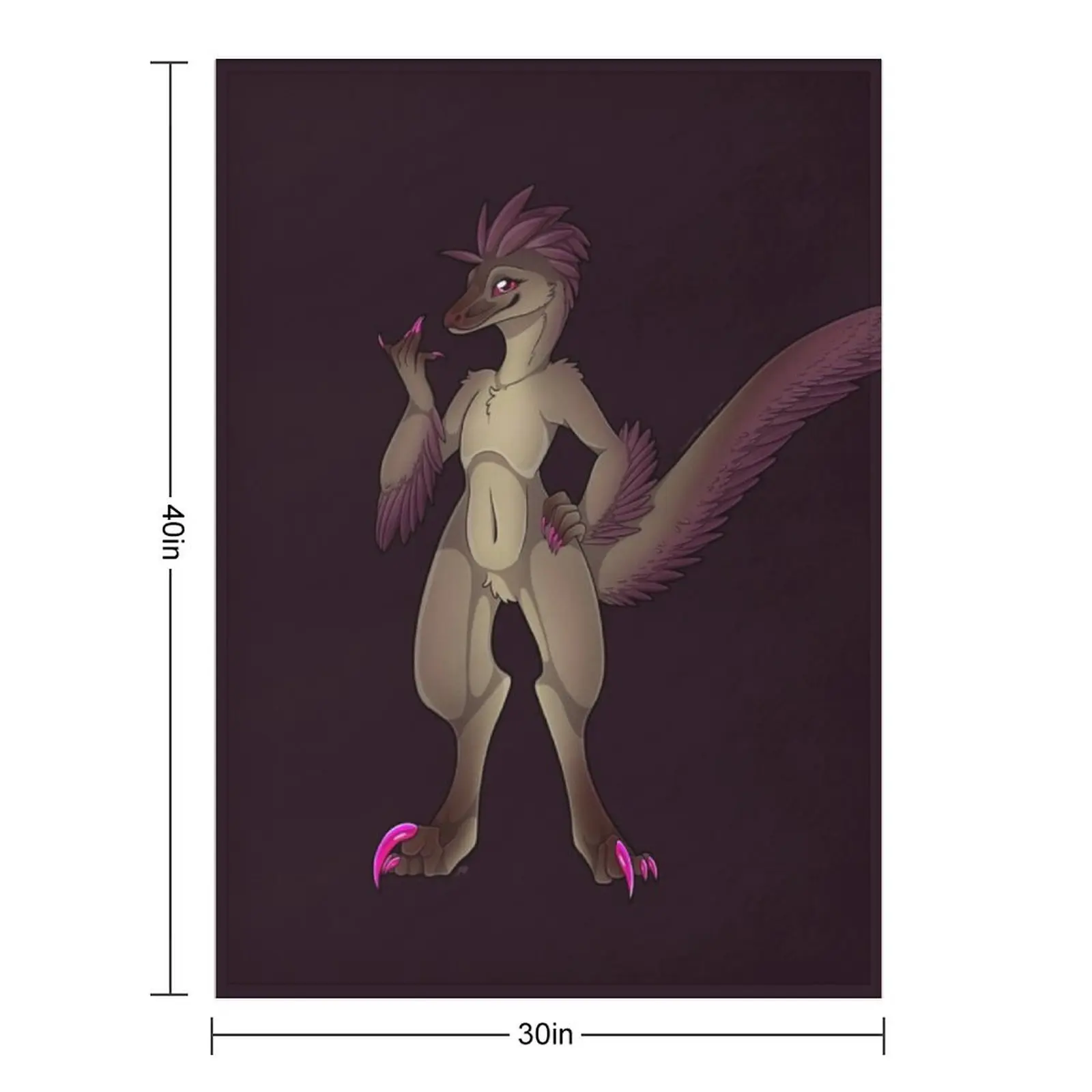Vermillion Velociraptor Throw Blanket christmas decoration Fashion Sofas for babies Softest Flannel Giant Sofa Blankets