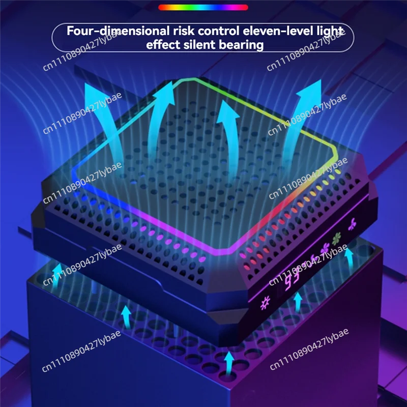 【t07a】ventilador-de-refrigeracion-para-la-serie-x-con-velocidad-de-ventilador-automatica-ajustable-por-temperatura-refrigeracion-rgb-xsx-de-bajo-ruido