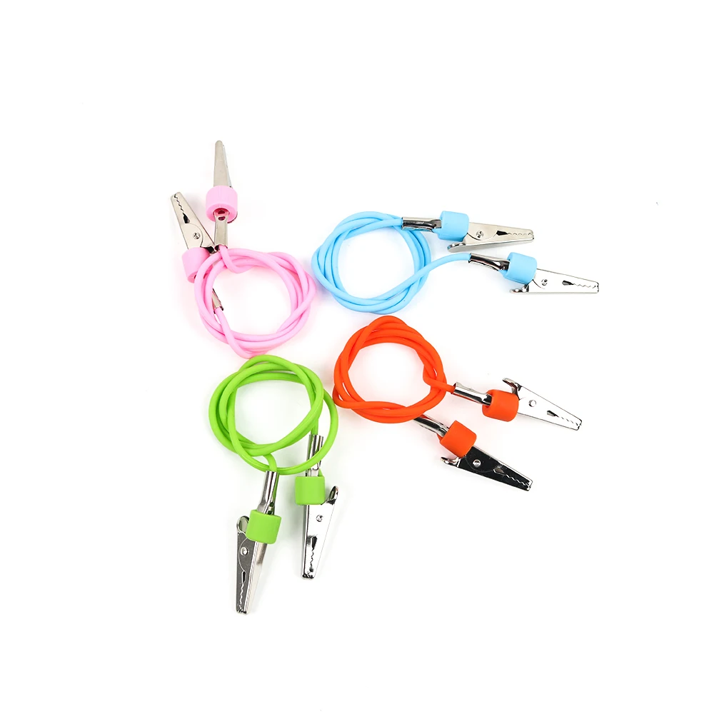 

20pcs Dental Bib Scarf Silicone Clips Napkin Holders Spring Rope Chain Autoclavable Oral Dentistry Supplies Material Tools