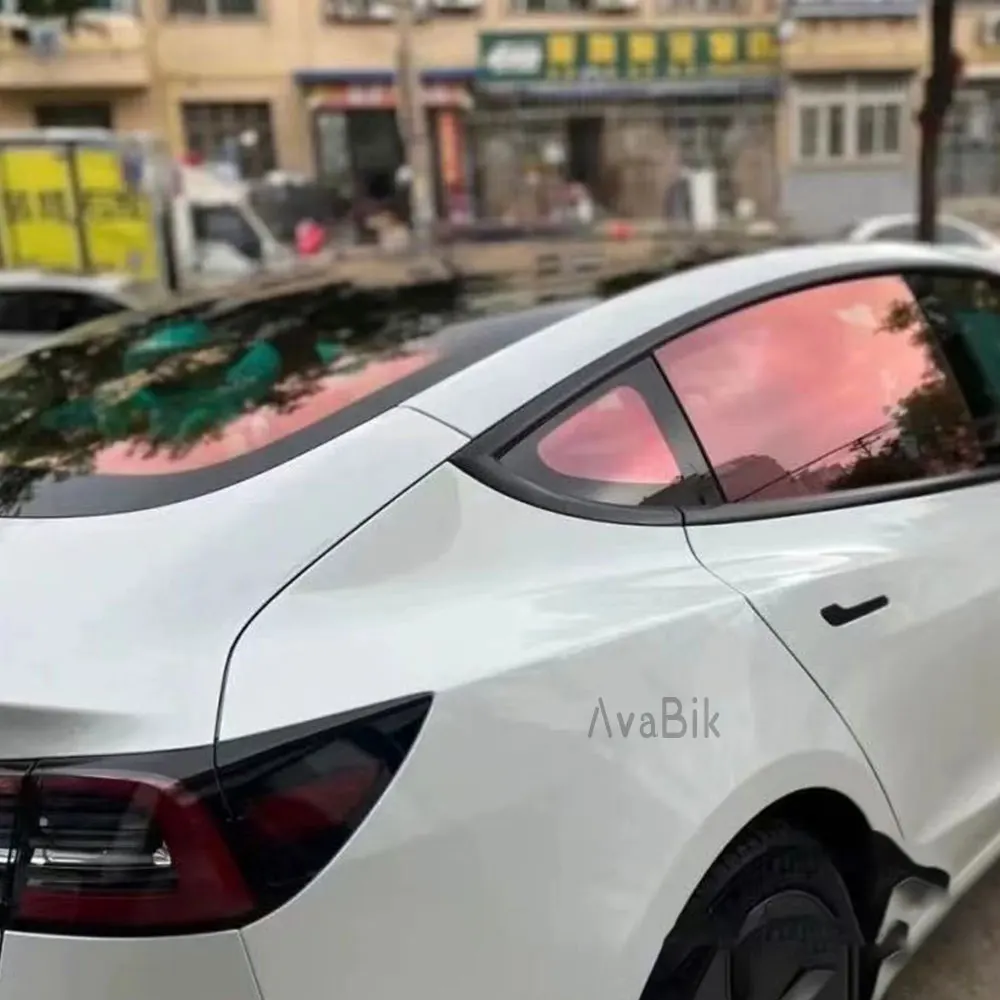 

52 см x 100/300/600 см боковая защита лобового стекла автомобиля, тонировочная пленка на солнечный люк на крыше, красный хамелеон VLT, 80% фольга для ветрового стекла, защита от ультрафиолета