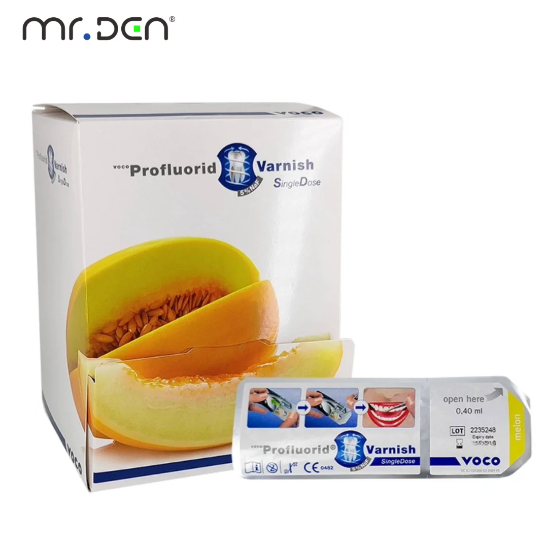 Genuine VOCO Profluorid Varnish 5/10/50Pcs 0.4ml 5% NaF Melon Flavor Dental Desensitizer Fluoride Coating Teeth Care For Clinic