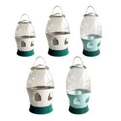 Bird Feeding Drinker Automatic Feeder with Handle for Bird Cage Accessories