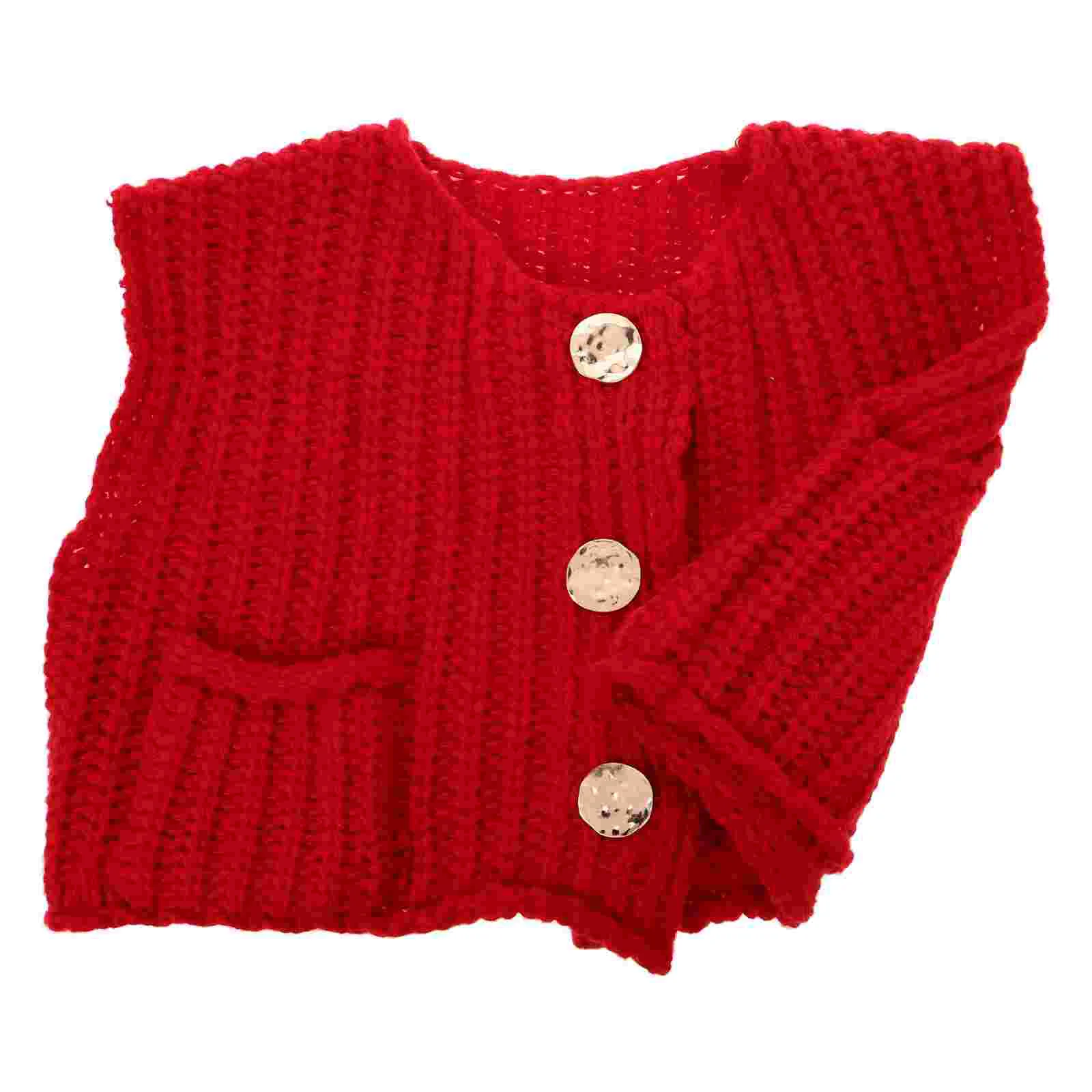 Knitted Vest Button Sweater Women Chunky up down Sleeveless Vests Top Cropped Women's Fashion