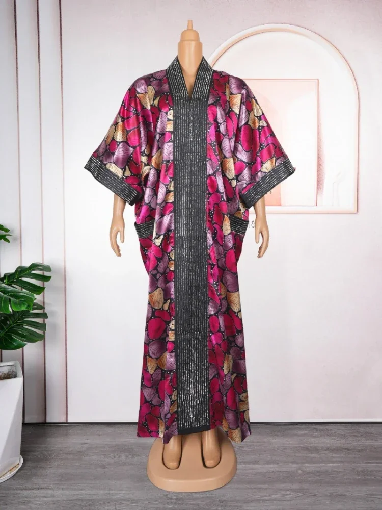 Abayas 2024 para mujer, vestido de moda musulmana africana de lujo de Dubái, caftán, vestidos de fiesta de boda, bata Boubou, ropa africana