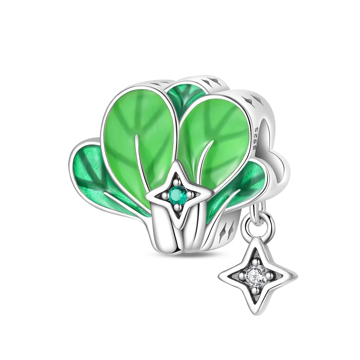 925 Sterling Silver Healthy Green Cabbage Charm Bead Fit 3mm Original Bracelets Necklace Women's Jewelry Accessories DIY