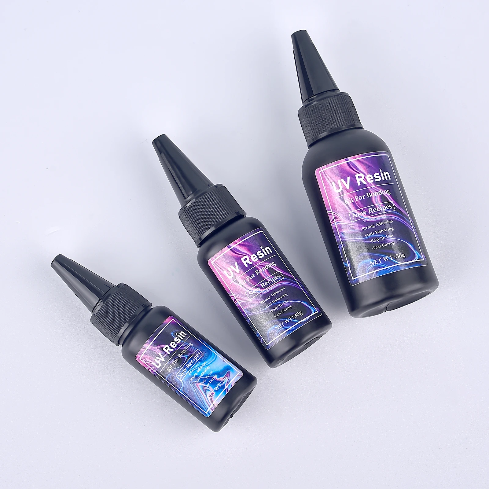 UV Bonding Welding Glue Kit Super Bonding UV Glue Fix Liquid Curing Hard Quick-Drying Resin Glass Plastic Wood Repair Glue