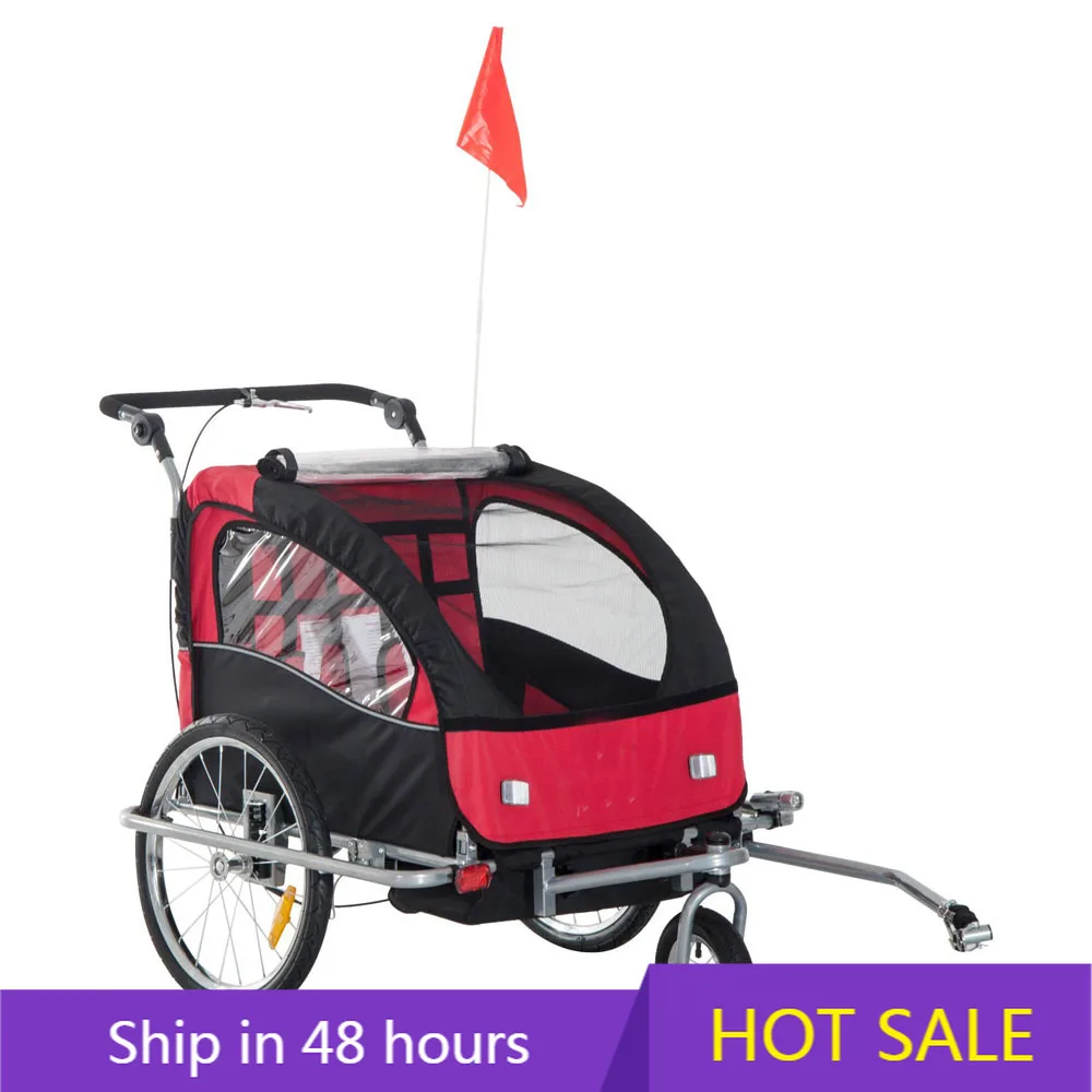 

POWER LEAPNew Bicycle Trailer Foldable Baby Children Bicycle Trailer Cargo Transportation Storage Rack Tractor Bicycle Trailer