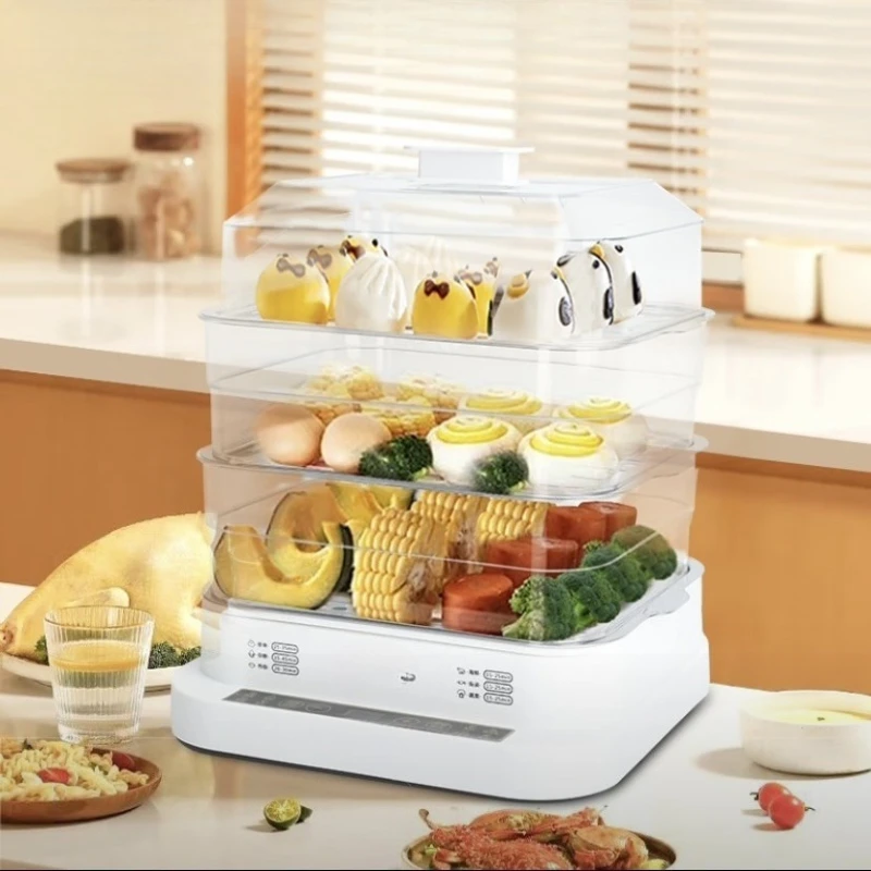 

Smart electric steamer household large-capacity multi-function electric steamer small energy-saving kitchen breakfast