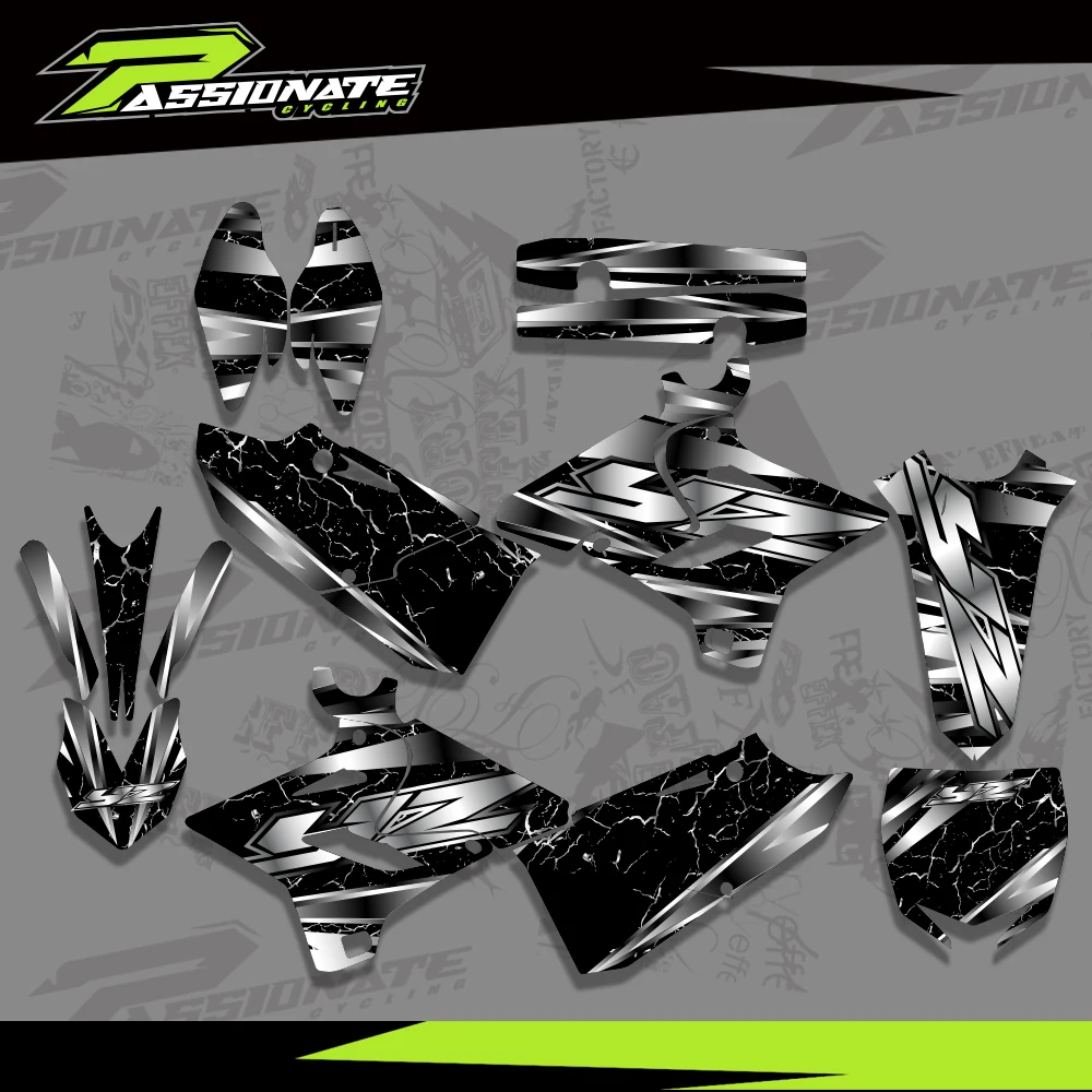 For YAMAHA YZ125 YZ250 125 YZ 2015 2016 2017 2018 2019 2020 2021 Motocross Custom Graphics Personalised Decal Stickers Kit