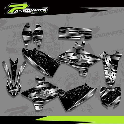 Imagen 2 del producto Kit de pegatinas personalizadas con gráficos personalizados para Motocross, para YAMAHA YZ125 YZ250 125 YZ 2015 2016 2017 2018 2019 2020 2021