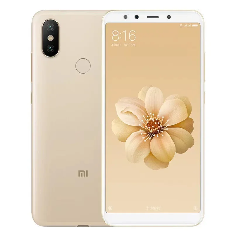 Original Xiaomi 6X 6GB 128GB 3010mAh 20 million pixels celular googleplay Fingerprint Octa-core Global Rom 4G Smartphone