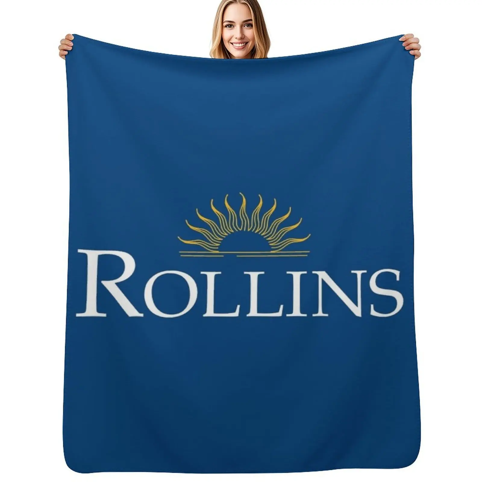 

Rollins College Throw Blanket Warm Comfortable Blanket for Office Napping