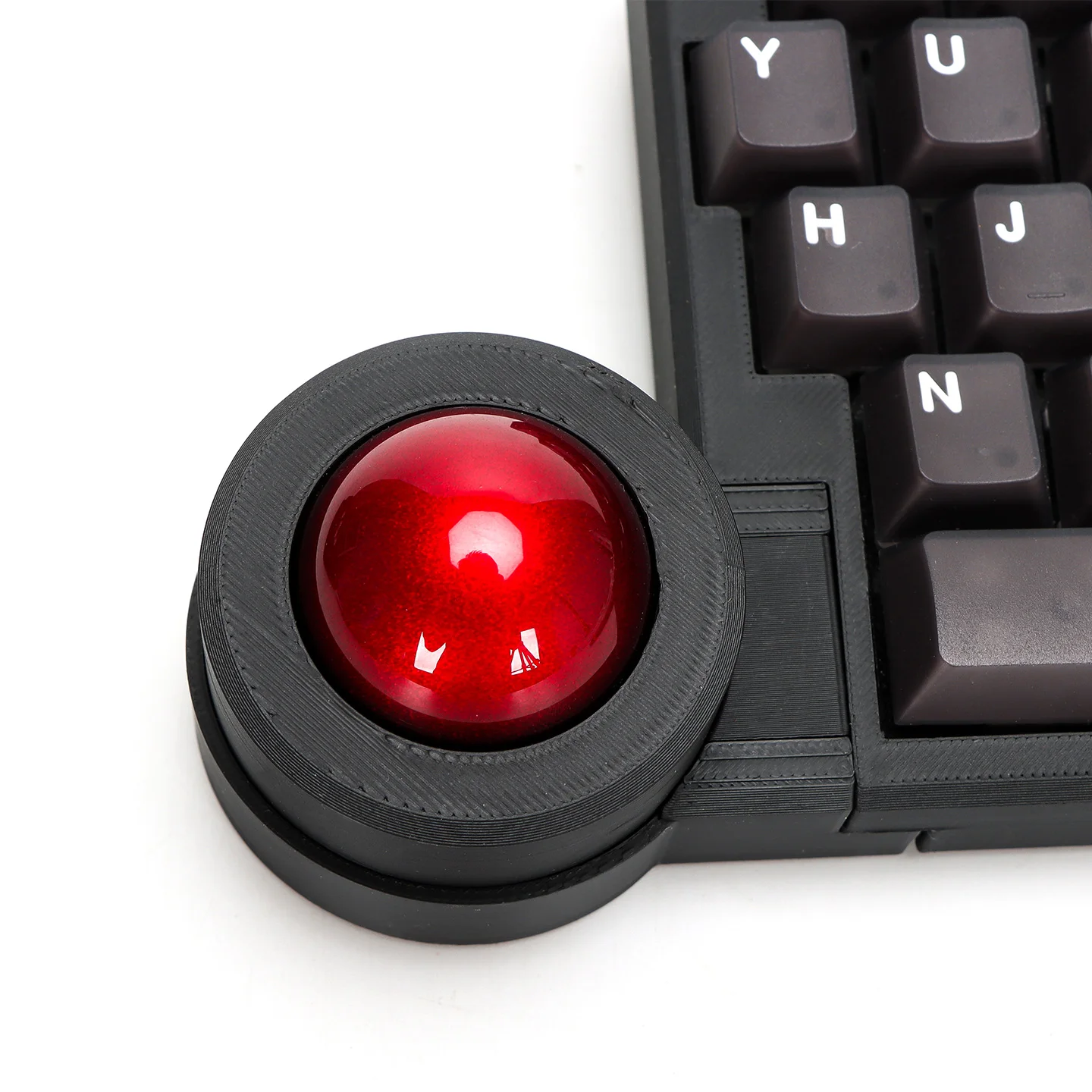 Wireless Dual Mode Split Trackball Keyboard Kit Open Source ZMK Firmware Offsetkey RGB Hot Swap OLED Screen with Rollers