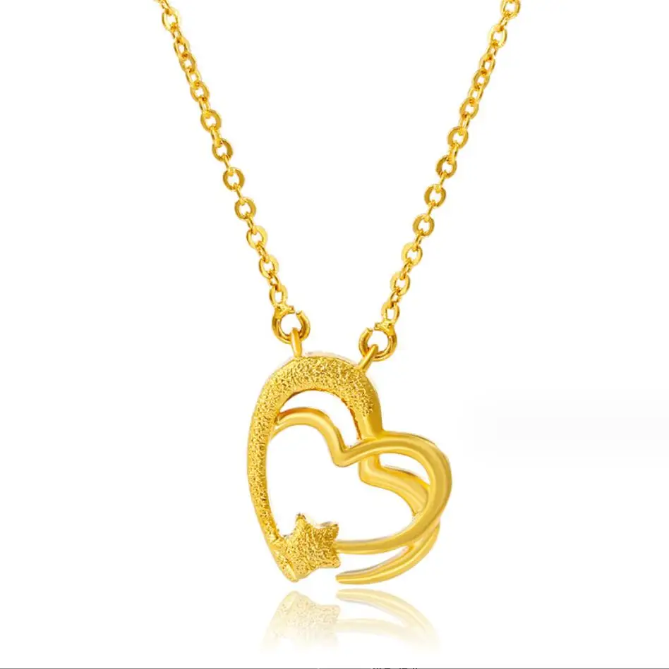 

1PC Heart Star Charm Pendant Necklace for Women Charms Fashion Female Vintage Jewelry F1899