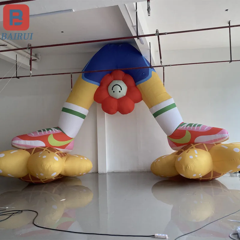 

Giant inflatable arch smiling face flower sports shoes campus activities amusement park advertising props can be customized